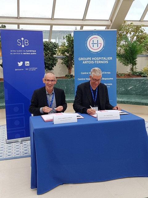 le Groupement hospitalier Artois-Ternois (GHAT) et le SIB ont officialisé un partenariat pour l’implantation du DPI Sillage