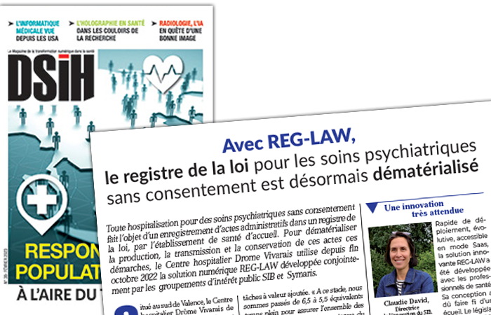 DSIH – Avec REGLAW, le registre de la loi pour les soins psychiatriques sans consentement est désormais dématérialisé